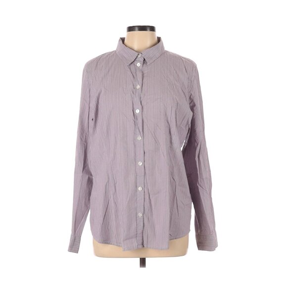 J. Jill Womens Stretch Button-Up Shirt XL Cotton & Nylon Blend - Picture 1 of 5